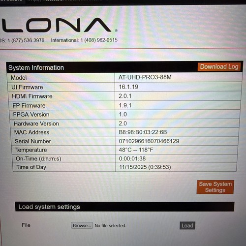 Uhd pro3 88m atlona matrix - at-uhd-pro3-88m,