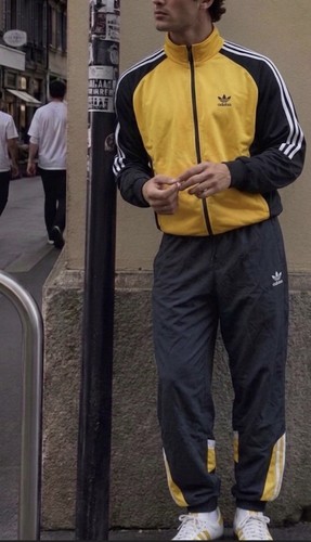 Adidas tuta vintage giallo - tuta,