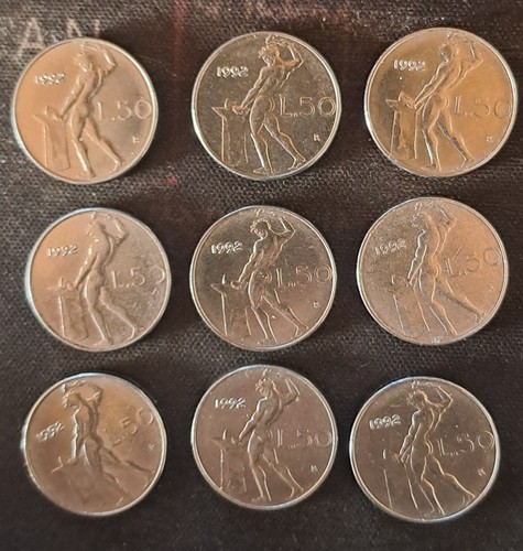 Moneta lire micro del 1992 - 50,