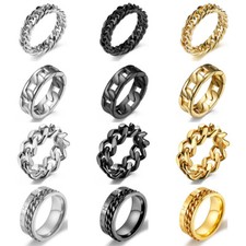 Men Women Wide Stainless Steel