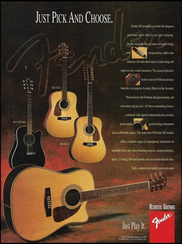 Pubblicità chitarra acustica