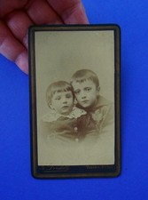 Foto epoca antica CDV Venaria Reale Torino Giulio Dordelli Bambini