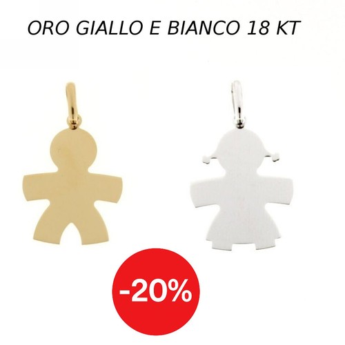 Ciondolo bimbo bimba - , oro