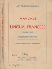 Manuale di lingua francese vol