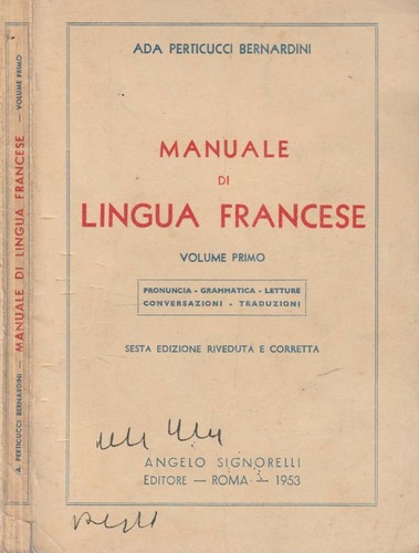 Manuale lingua francese vol - lingua,