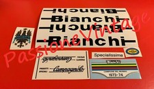 BIANCHI Super Specialissima del 1976 decalcomanie  /stickers/adesivi