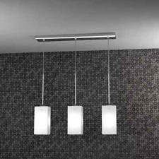 Lampadario a sospensione per cucina vetri bianchi Top Light Crazy