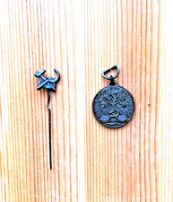 1943 1947 Partito Socialista IUP Distintivo e medaglia primo congresso dopo guer