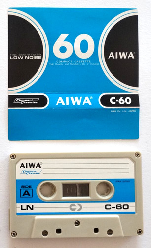Aiwa c60 musicassetta - mc,