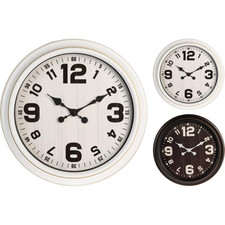 PERAGA GARDEN 1 Orologio da Parete 40CM Bianco O Nero Assortito