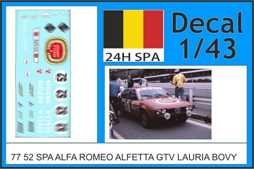 Decal 24h spa 1977 - decal,