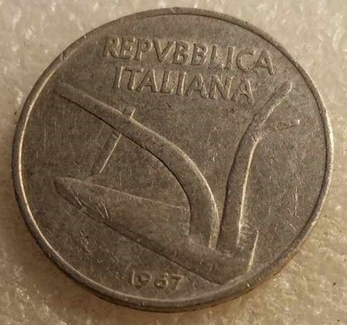 Moneta lire spighe 1967 - lire,