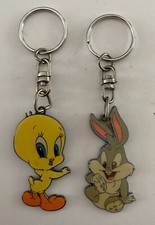 Portachiavi TITTI e BANNY in metallo Smaltato - Warner Bros 2000