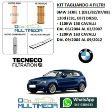 TAGLIANDO 4 FILTRI TECNECO BMW