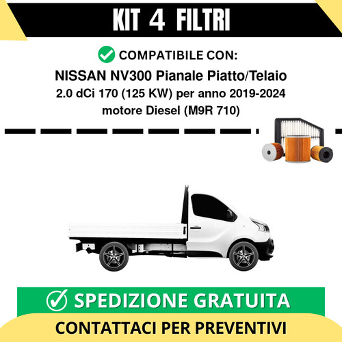 Kit filtri tagliando per - 4,