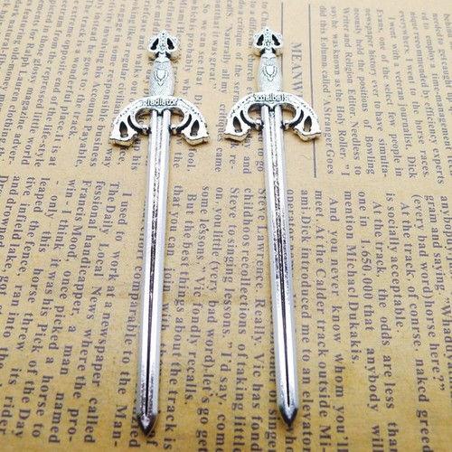 Ciondolo charm 3dsword argento - charm,