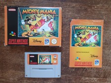 SNES SUPER NINTENDO - MICKEYMANIA MICKEY MANIA #PLT EUR PAL CIB