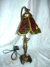 Lamp lampshade brass base