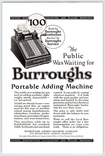 Burroughs macchina aggiunta - burroughs,
