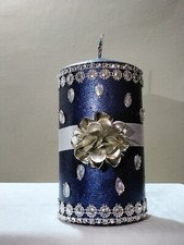 Candela decorata con nastri
