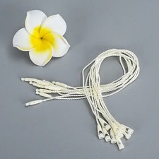 50pz perline bianche corda