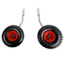 Schlauchboot Transport-Räder Klappbare Slipräder Typ A Heckräder Farbe schwarz