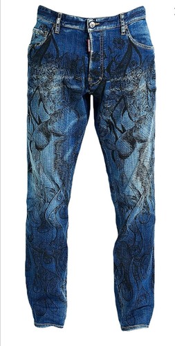 Pantalone jeans denim uomo - pantalone,