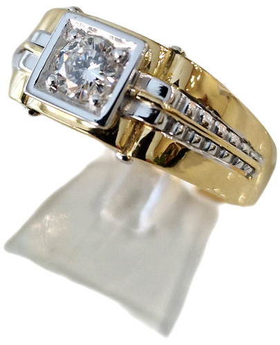 Anello uomo oro - in, massiccio
