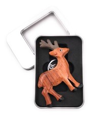 Portachiavi Legno Cervo Corna