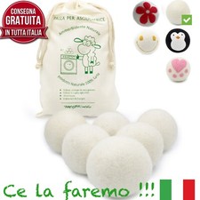 MGKolbe® Palline per Asciugatrice, Palle di Lana, Ammorbidente Naturale