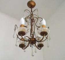 Lampadario gabbia metallo