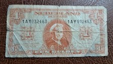 Banconota banconota da 1 fiorino Een 1945 Olanda Olanda