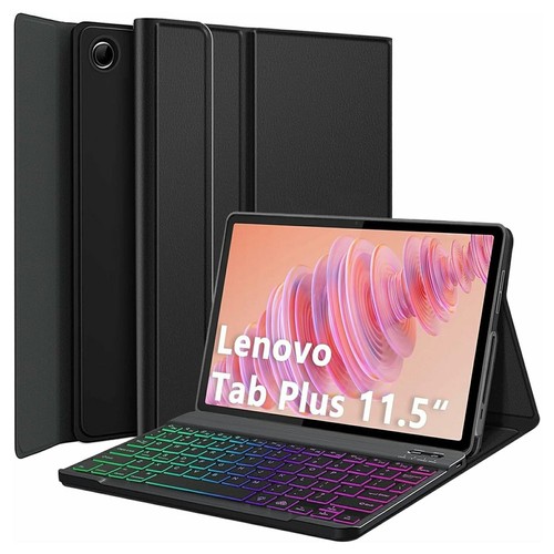 Funda cuero con teclado - de,