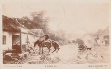 C4- Cp Cartolina Illustrata Peter Graham : A Rainy Day - Fp Vg