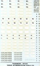 TAURO MODEL TM601 TARGHE