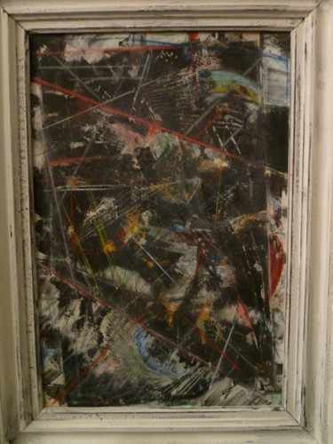 Quadro astratto tecnica - , mista