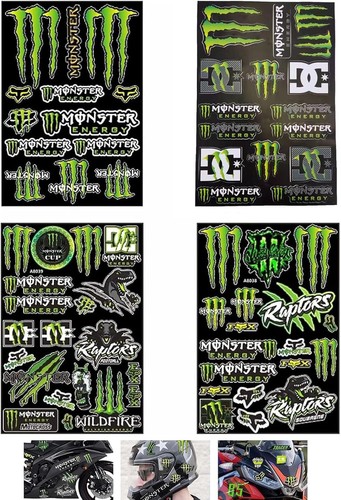 Adesivi moto monster - moto, energy