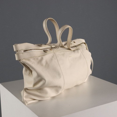 Borbonese borsa nappa avorio - nappa,