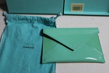 portadocumenti TIFFANY originale, vintage, con scatola e sacca cm 18,5x11,5