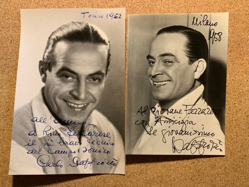 Carlo dapporto autografi - carlo, autografi.