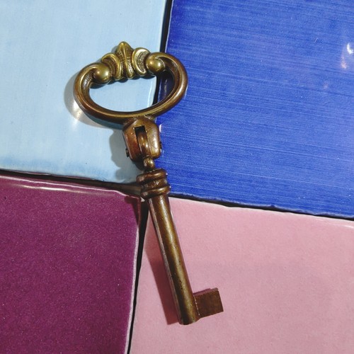 Chiave ottone con snodo old - ottone, "old