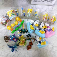 Vendo BOX oggetti vari FIGURINI SIMPSON/DISNEY anni 80-90 in discrete condizioni
