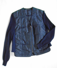Gilet trapuntato blu navy