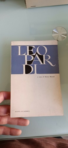Book libro leopardi cura - cura, di
