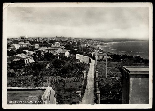 Cartolina gela panorama - cartolina,