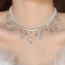 Collana di perle multistrato