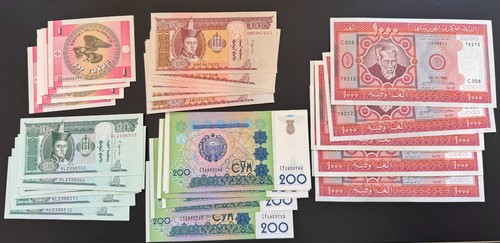 Lotto banconote mongolia - 50,