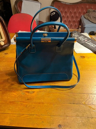 Borsa genuine leather - genuine, blu