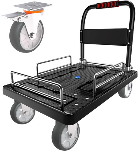 Carrello piatto resistente con - piatto,
