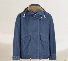 POLO RALPH LAUREN GIACCA CON CAPPUCCIO IN MISTO COTONE TWILL COLORE BLU. XL SI ADATTA COME XXL